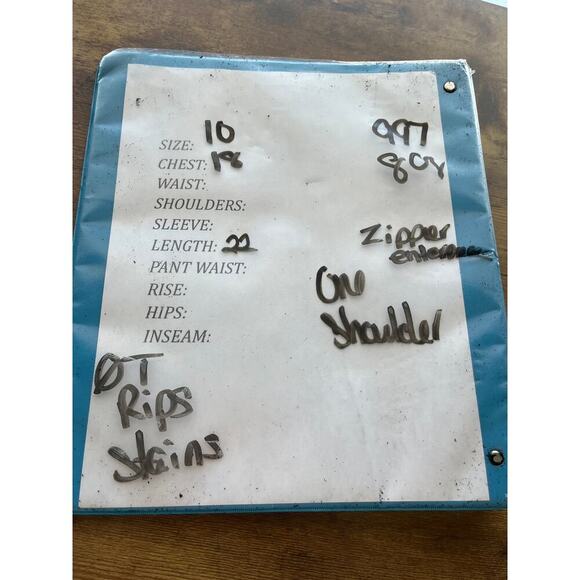 WD NY Womens 10 Black Blouse Velvet One Shoulder Whimsy Goth Stud Accent - Picture 9 of 9